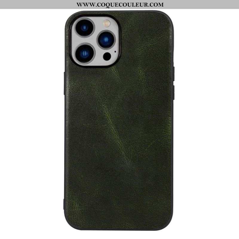 Coque iPhone 14 Plus Cuir Véritable