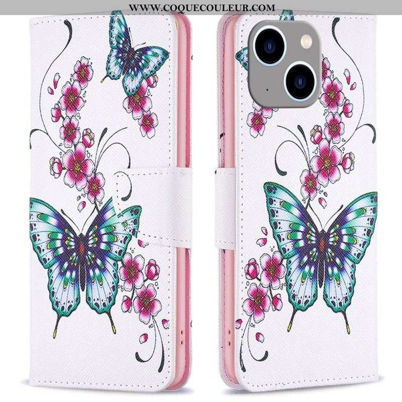 Housse iPhone 14 Plus Papillons du Monde