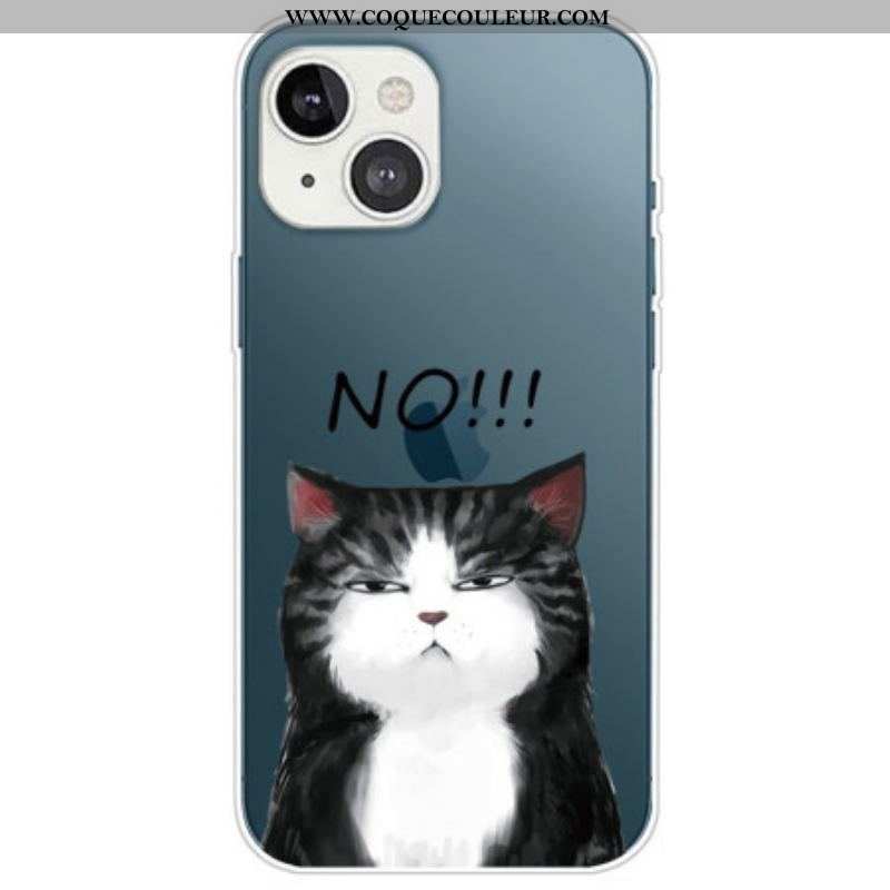 Coque iPhone 14 Plus Silicone Chat No