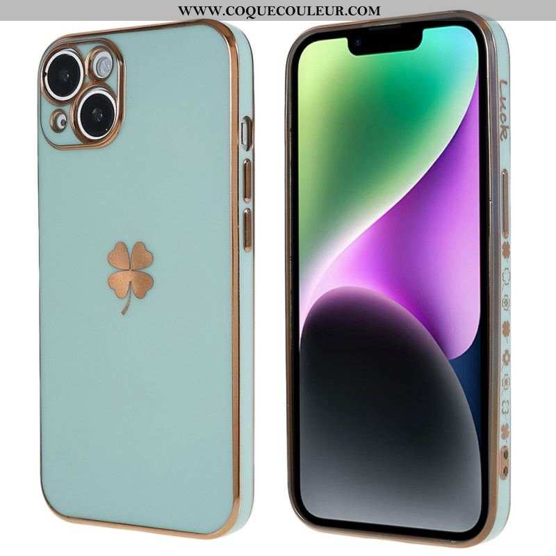 Coque iPhone 14 Plus Trèfle Lucky