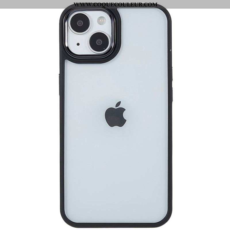 Coque iPhone 14 Plus Acrylique Rebords Silicone