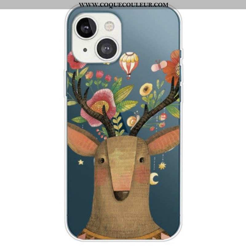 Coque iPhone 14 Plus Cerf Tribal