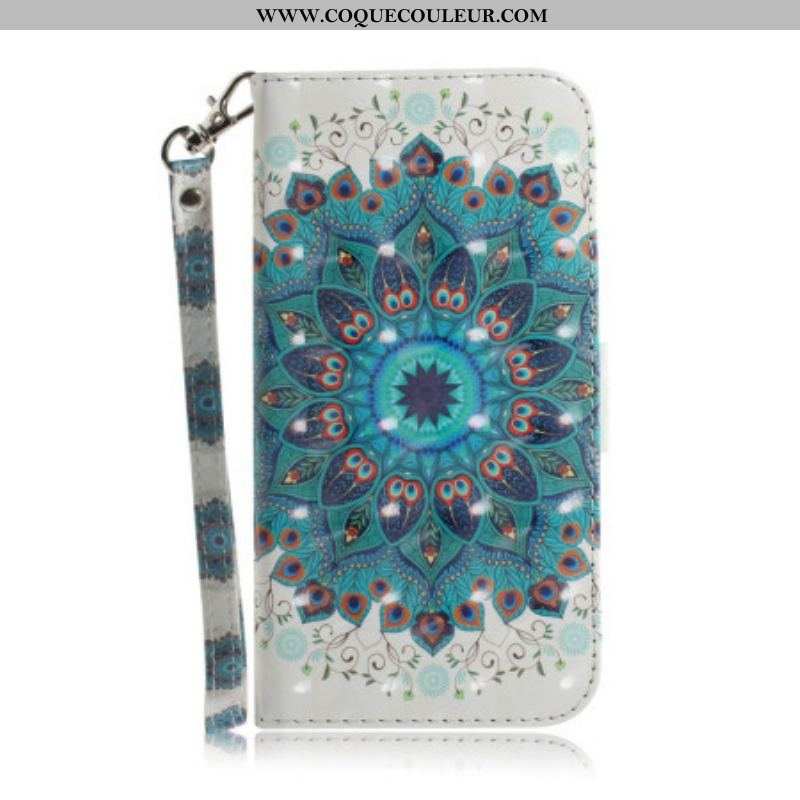 Housse iPhone 14 Plus Mandala à Lanière