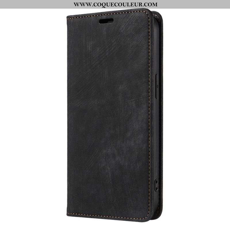 Flip Cover iPhone 14 Plus Simili Cuir Coloré