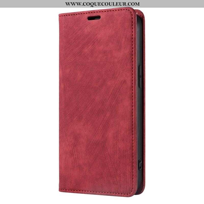 Flip Cover iPhone 14 Plus Simili Cuir Coloré