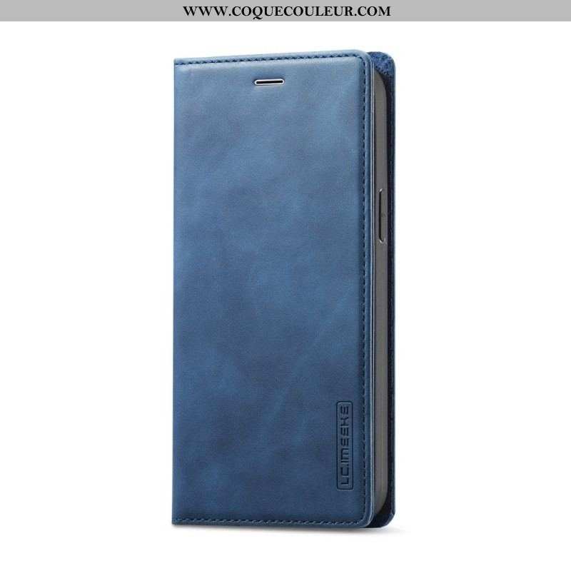 Flip Cover iPhone 14 Plus Simili Cuir Lc.Imeeke