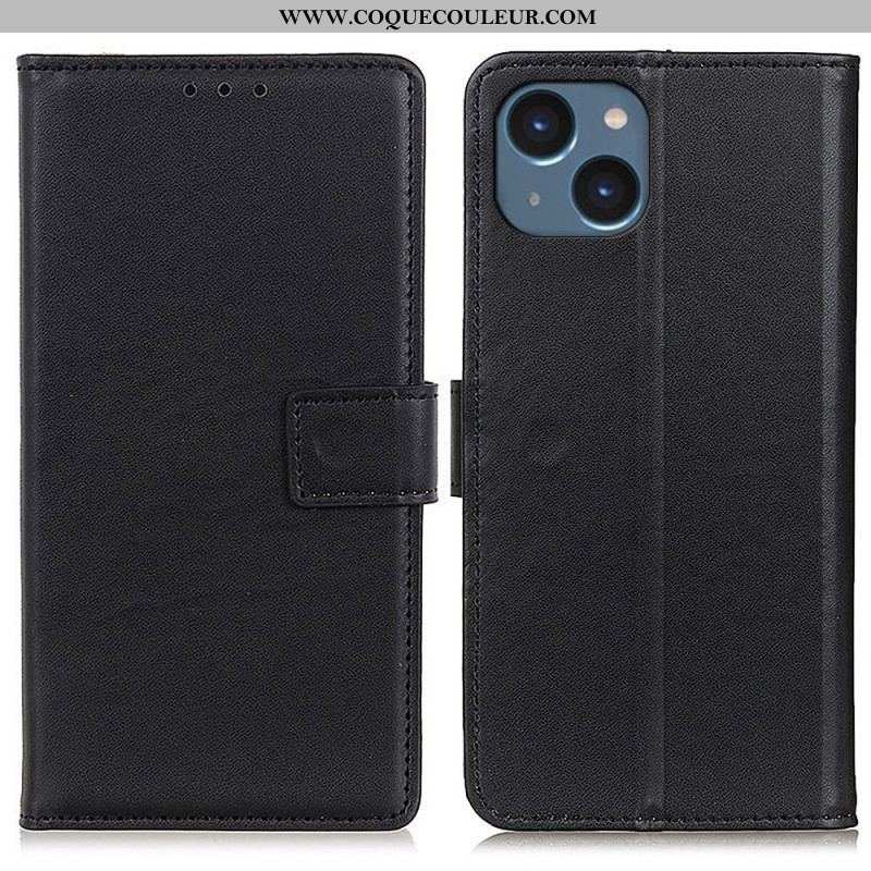 Housse iPhone 14 Plus Effet Cuir Simple