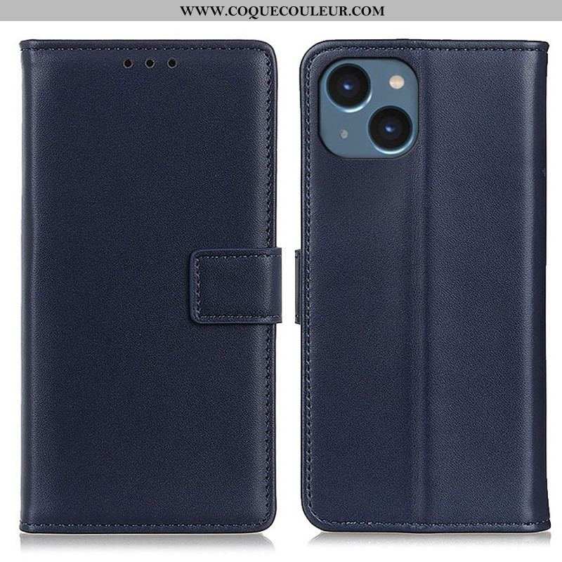 Housse iPhone 14 Plus Effet Cuir Simple