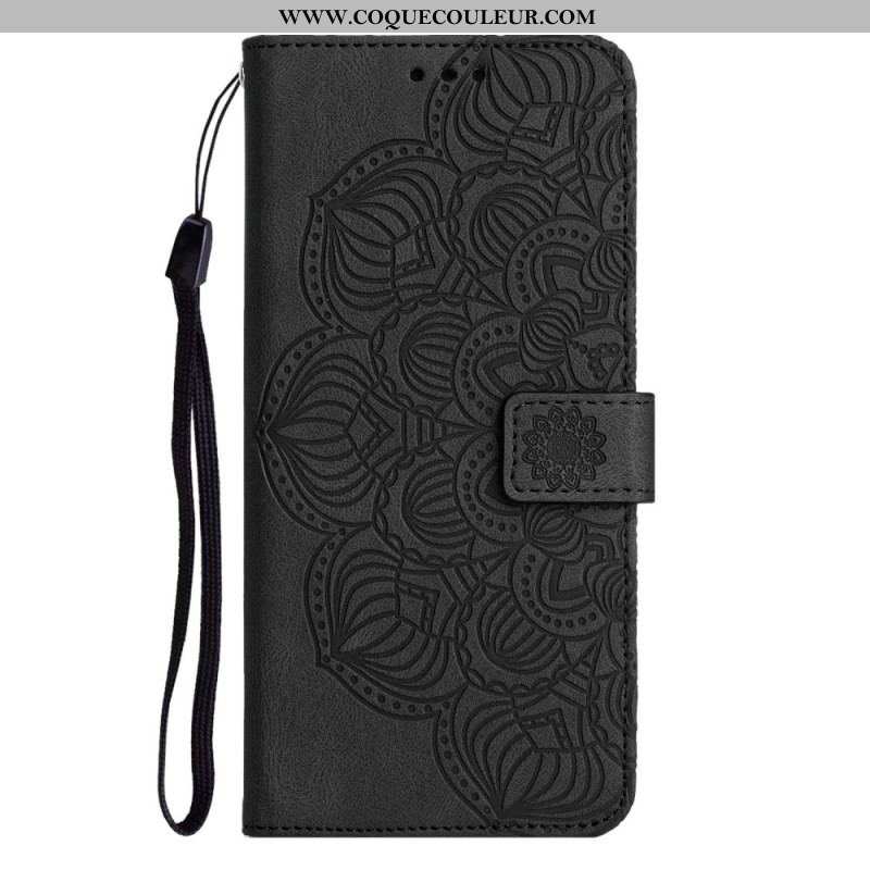 Housse iPhone 14 Plus Mandala avec Lanière