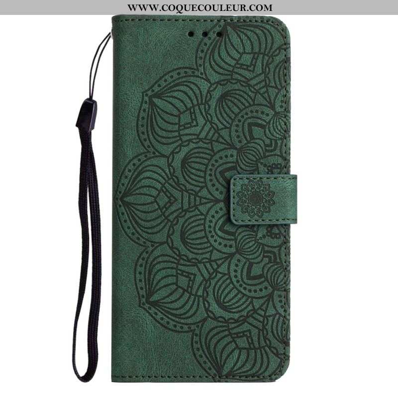 Housse iPhone 14 Plus Mandala avec Lanière