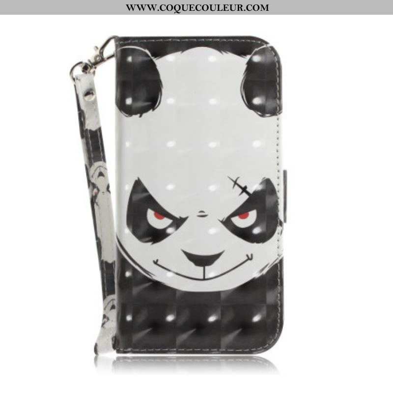 Housse iPhone 14 Plus Angry Panda à Lanière