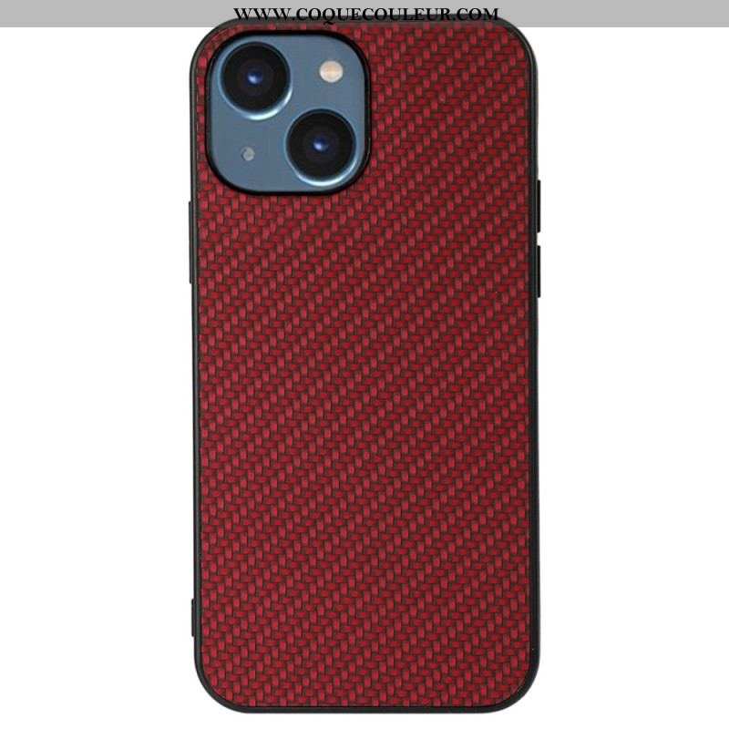 Coque iPhone 14 Plus Texture Fibre Carbone