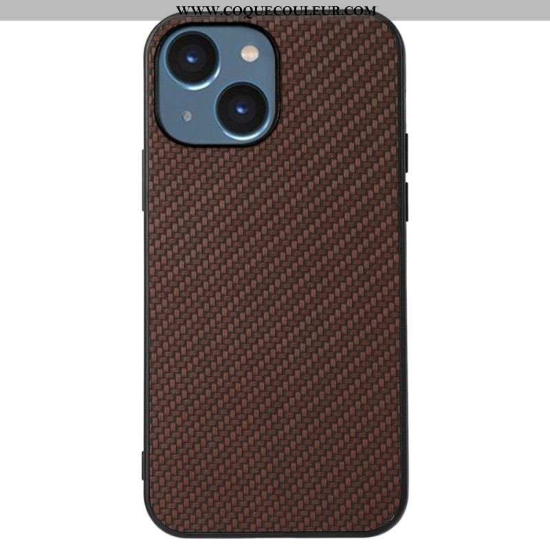 Coque iPhone 14 Plus Texture Fibre Carbone