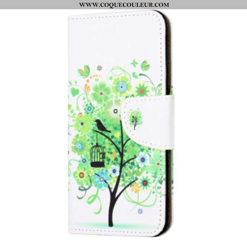 Housse iPhone 15 Plus Arbre au Feuillage Vert