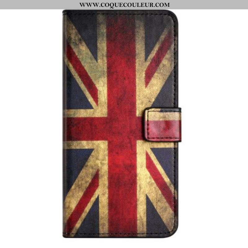 Housse iPhone 15 Plus Drapeau Anglais Vintage