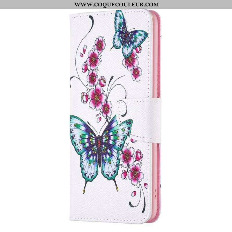 Housse iPhone 15 Plus Papillons Colorés