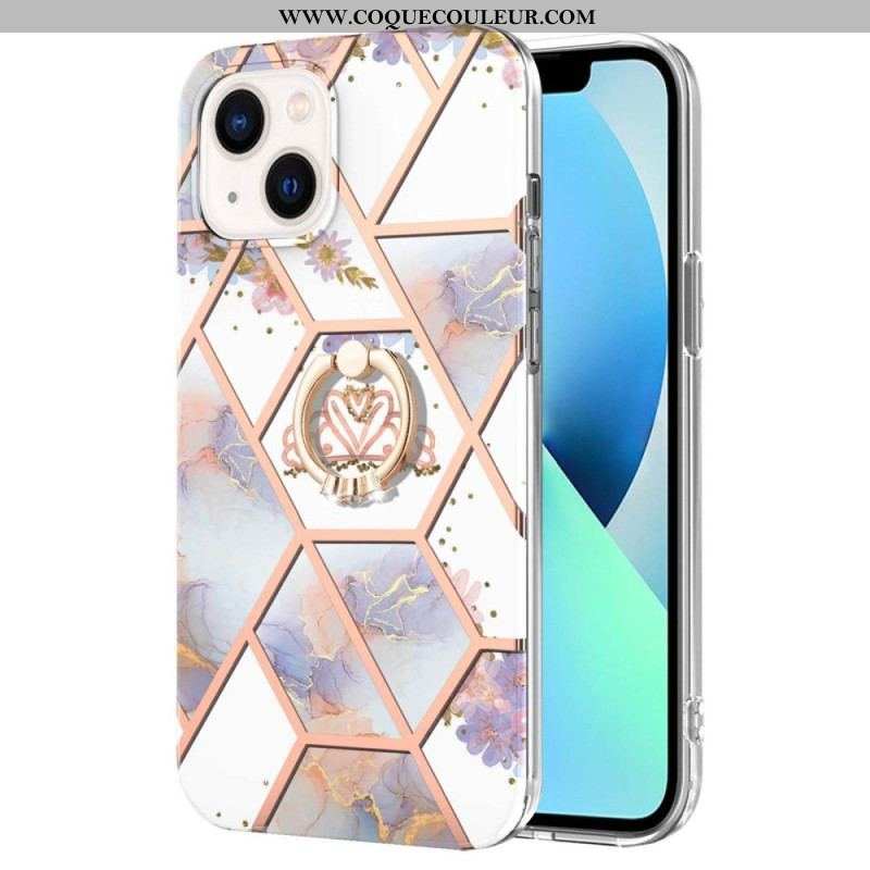 Coque iPhone 15 Plus Fleurs Anneau-Support