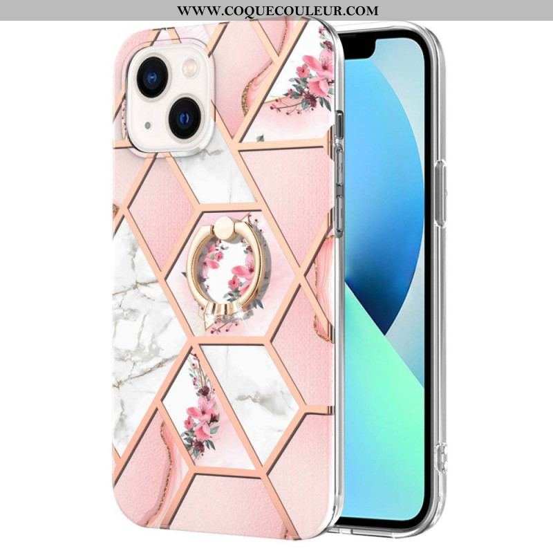 Coque iPhone 15 Plus Fleurs Anneau-Support