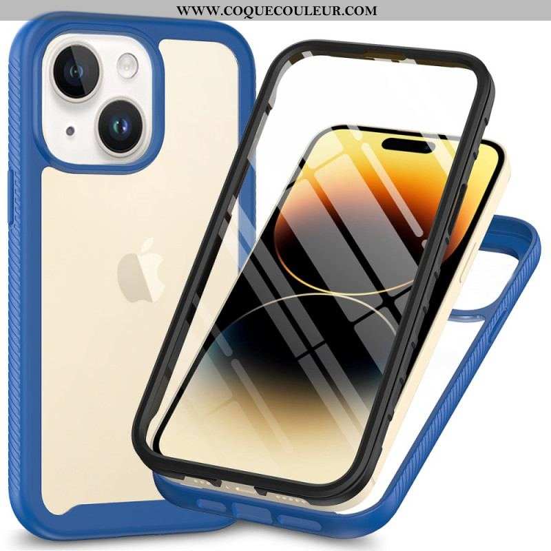 Coque iPhone 15 Plus Transparente avec Film pour Écran