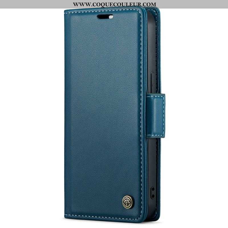 Housse iPhone 15 Plus Style Cuir CASEME