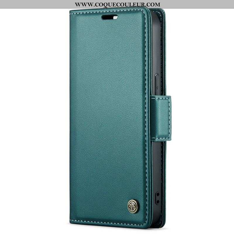 Housse iPhone 15 Plus Style Cuir CASEME