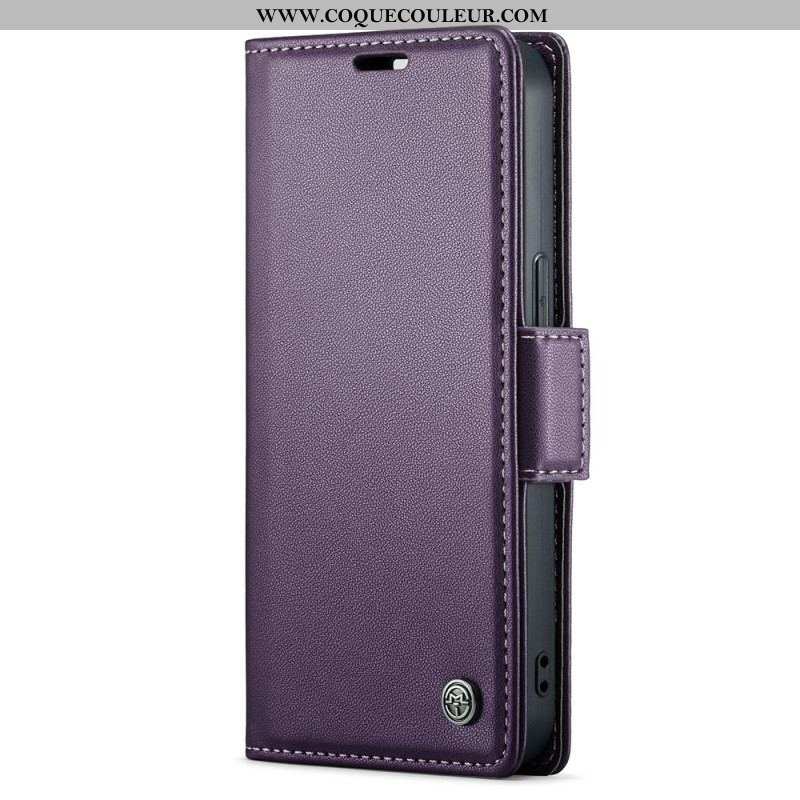 Housse iPhone 15 Plus Style Cuir CASEME