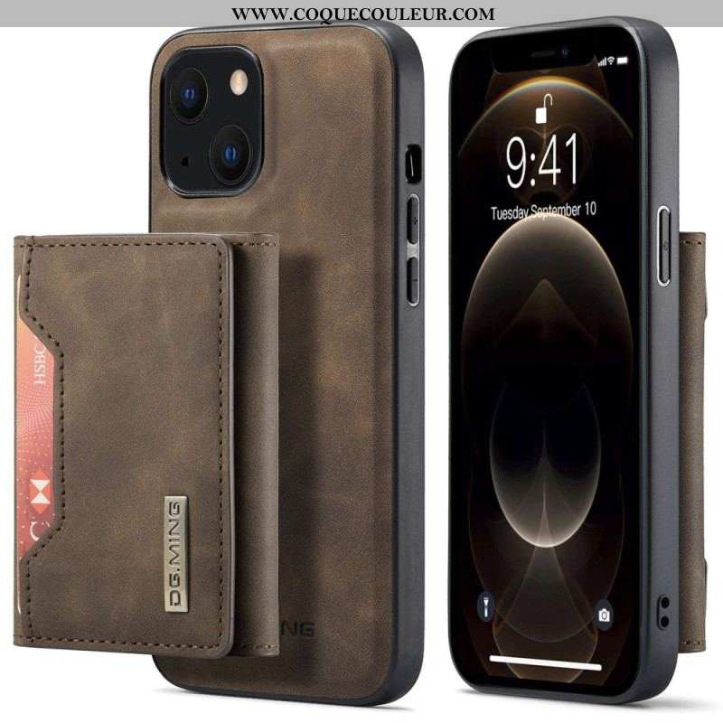 Coque iPhone 15 Plus Porte-Cartes Détachable DG.MING