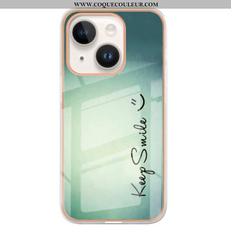 Coque iPhone 15 Plus Keep Smile