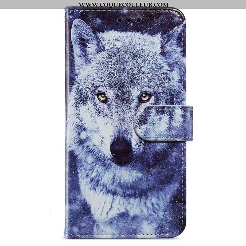 Housse iPhone 15 Plus Loups à Lanière