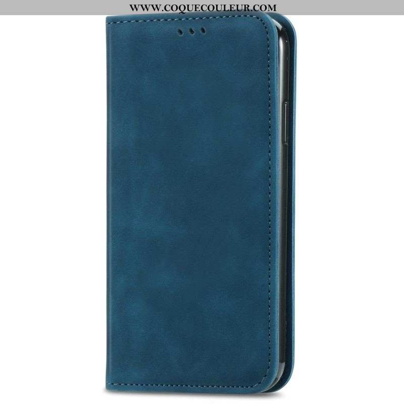 Flip Cover iPhone 15 Plus Simili Cuir Douceur