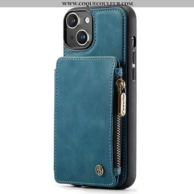 Coque iPhone 15 Plus Style Portefeuille CASEME