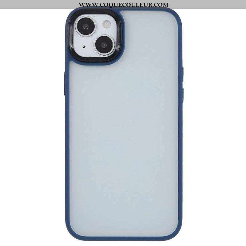 Coque iPhone 15 Plus Dos Acrylique et Rebords Silicone