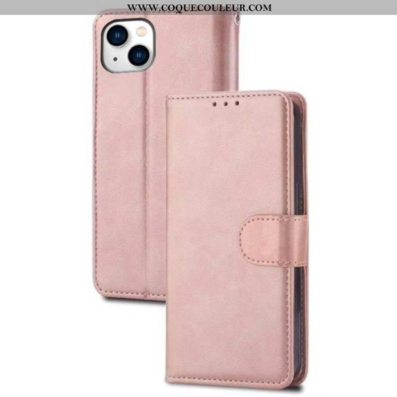 Housse iPhone 15 Plus Simili Cuir Sobre