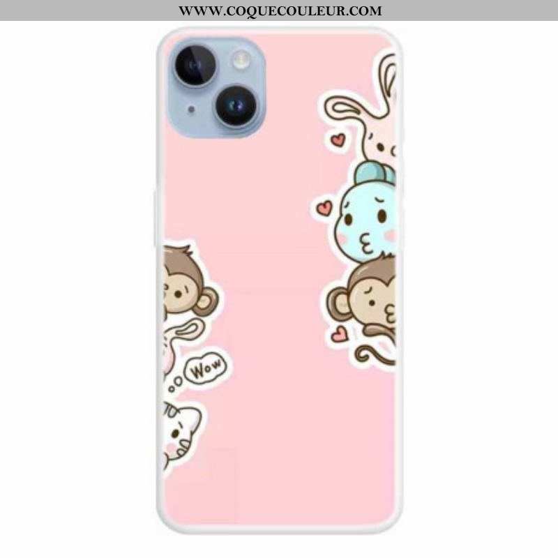 Coque iPhone 15 Plus Animaux Wow