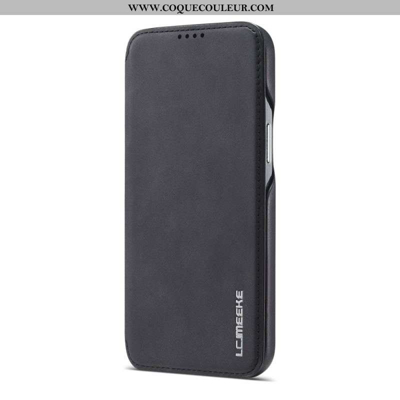 Flip Cover iPhone 15 Plus Simili Cuir LC.IMEEKE