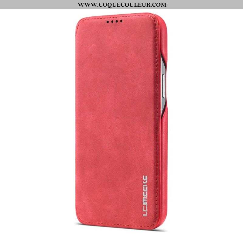 Flip Cover iPhone 15 Plus Simili Cuir LC.IMEEKE