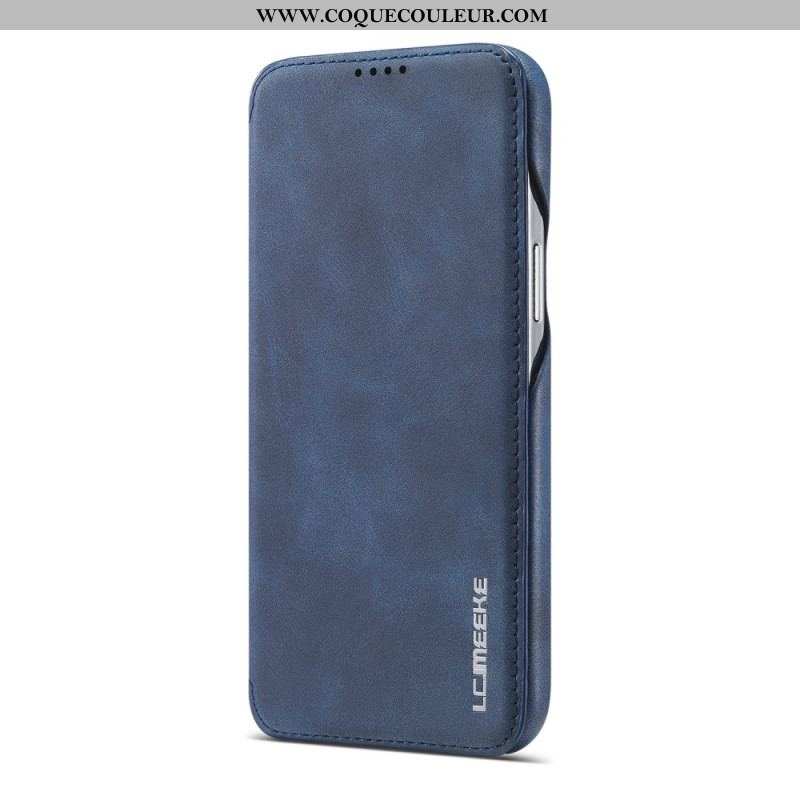 Flip Cover iPhone 15 Plus Simili Cuir LC.IMEEKE