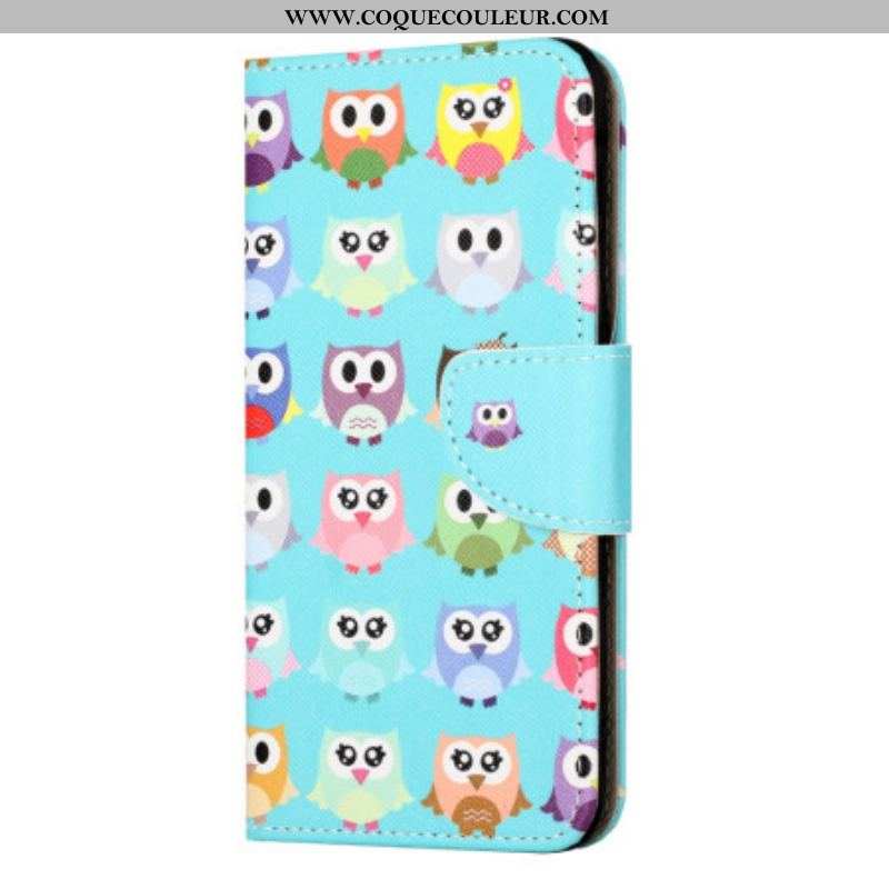 Housse iPhone 15 Plus Tribu de Hiboux