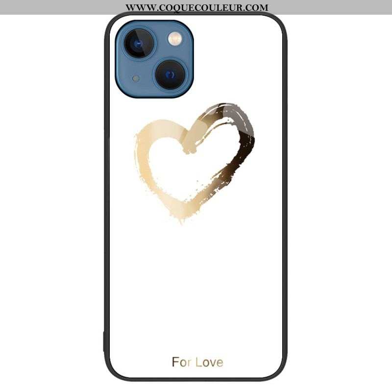 Coque iPhone 15 Plus Verre Trempé Coeur