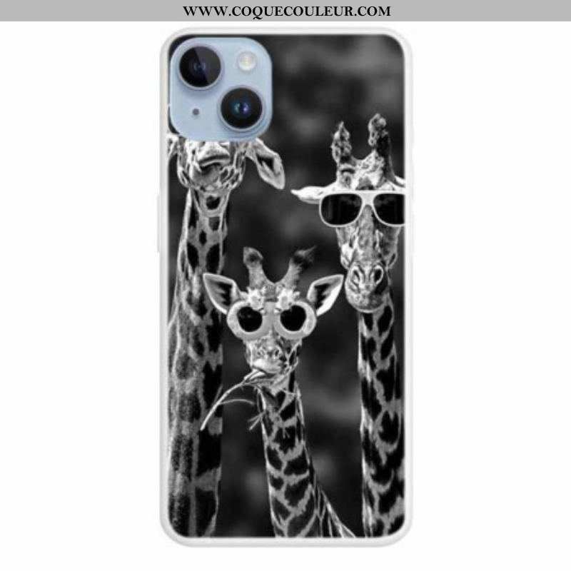 Coque iPhone 15 Plus Girafes Incognito