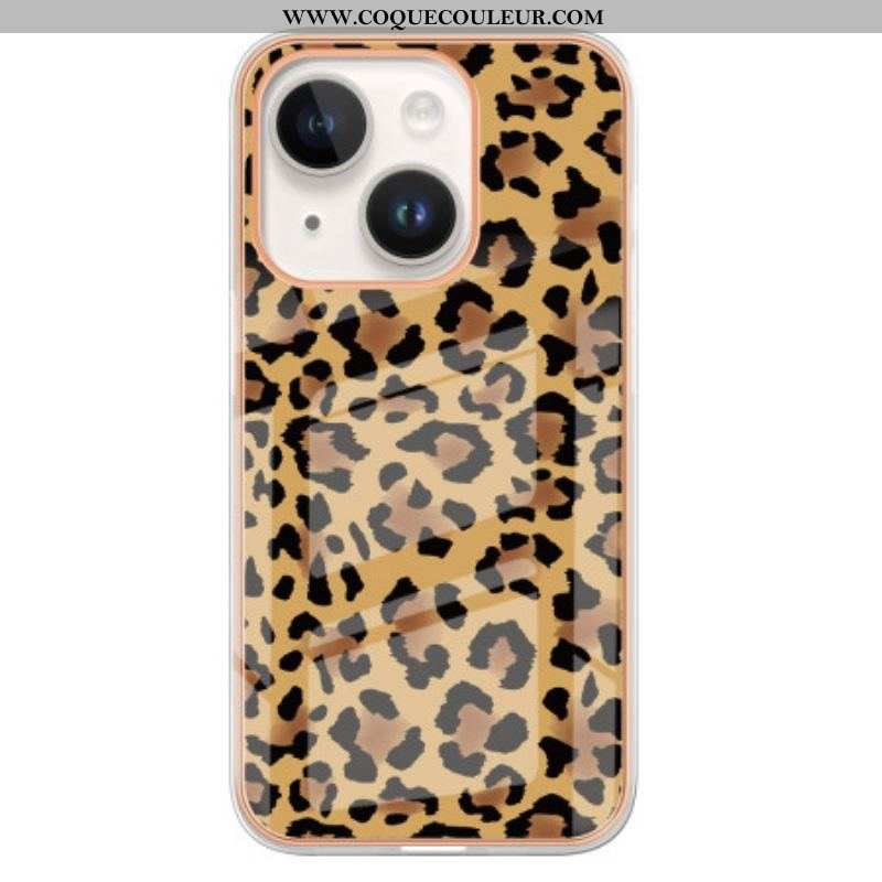 Coque iPhone 15 Pus Léopard