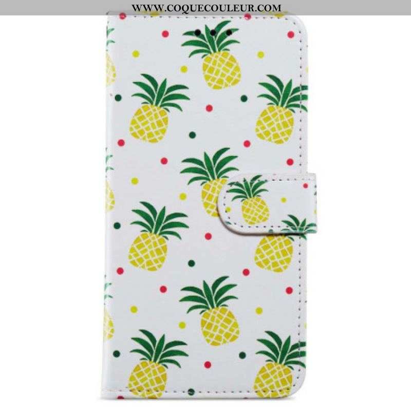 Housse iPhone 15 Plus Ananas à Lanière