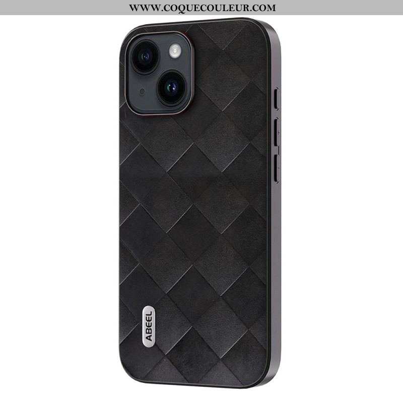 Coque iPhone 15 Plus Style Tissé ABEEL