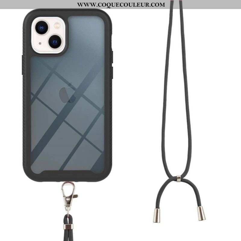 Coque iPhone 15 Plus à Cordon Transparente