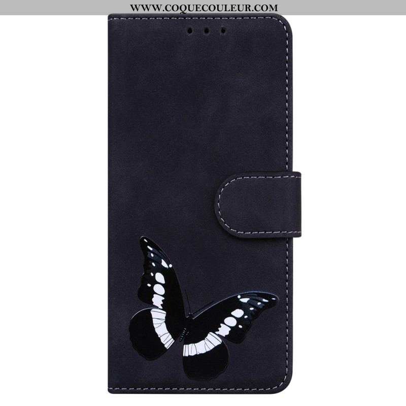 Housse iPhone 15 Plus Simili Cuir Papillon