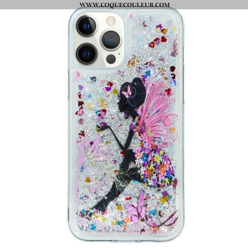 Coque iPhone 15 Pro Max Paillettes Chien