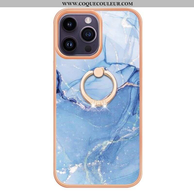 Coque iPhone 15 Pro Max Marbre avec Anneau-Support