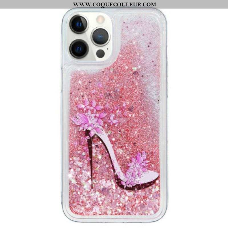 Coque iPhone 15 Pro Paillettes Escarpin