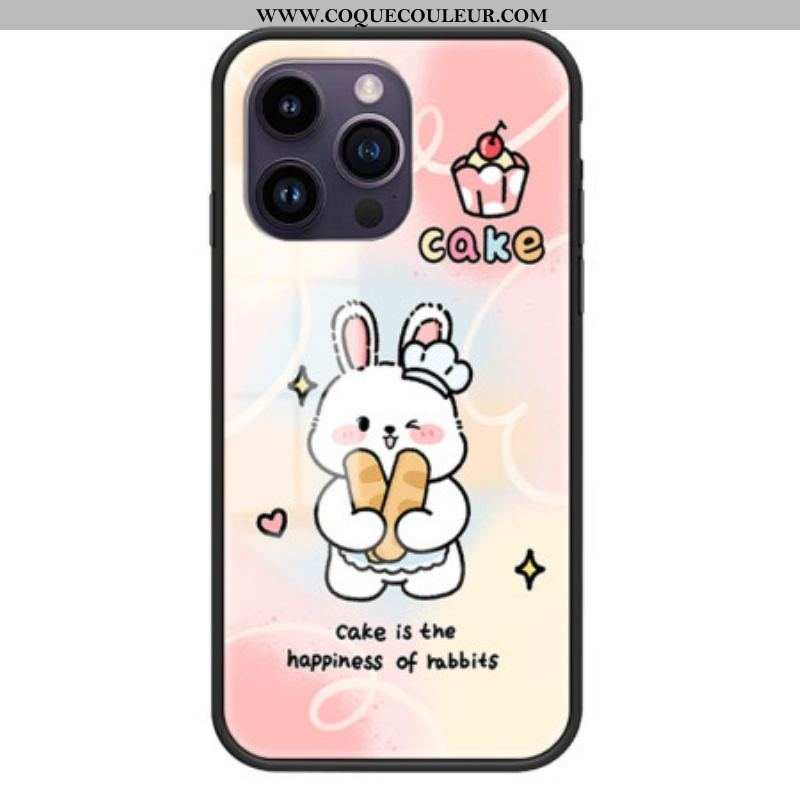 Coque iPhone 15 Pro Max Verre Trempé Happy Rabbit