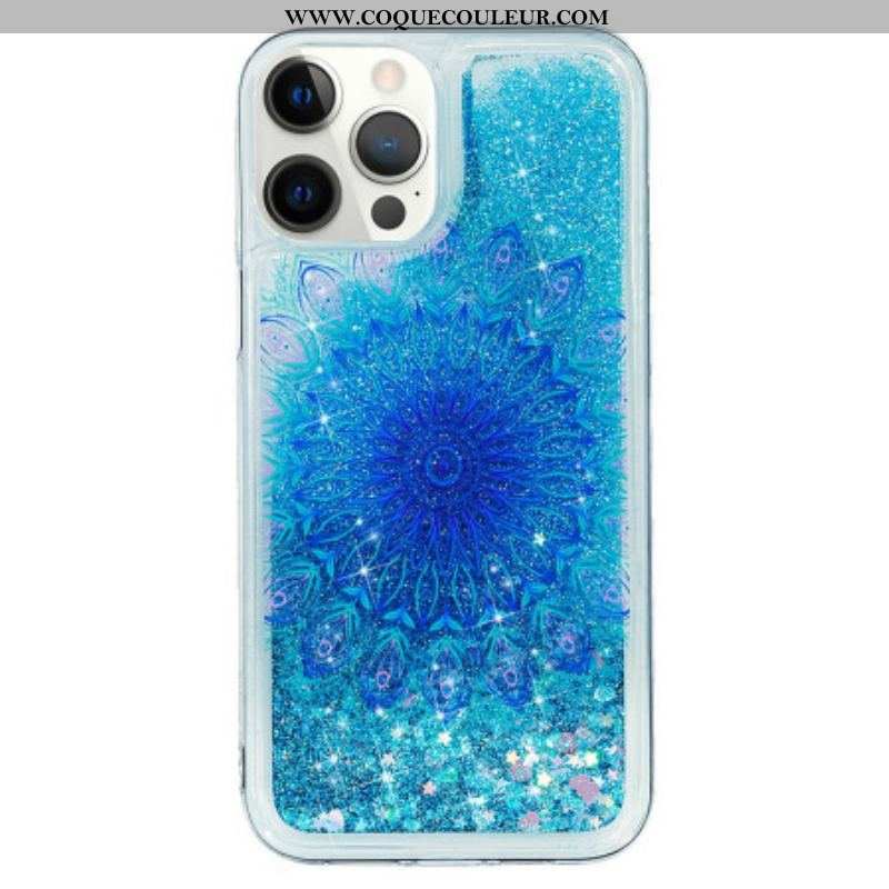 Coque iPhone 15 Pro Max Paillettes Mandala